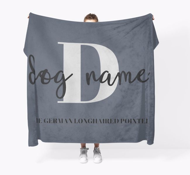 Name and Initial: Personalized {breedFullName} Throw Blanket